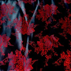 Mood Black and Red satin 6yards